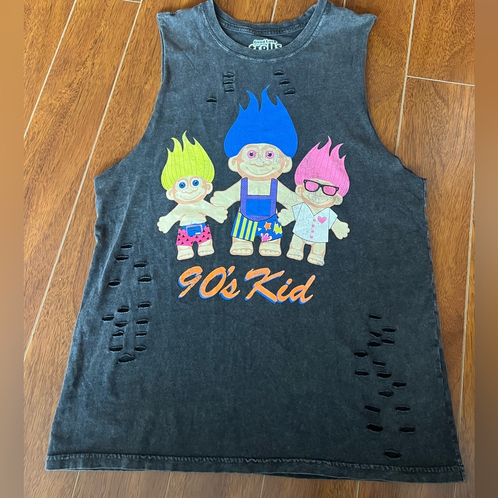 90s kid troll doll tank top